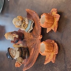 Miniature Resin Thanksgiving Tea Set